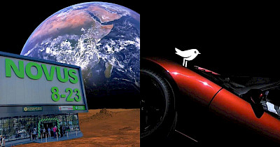 Не панікуй! Як жартували українські рітейлери з приводу електромобіля Tesla в космосі